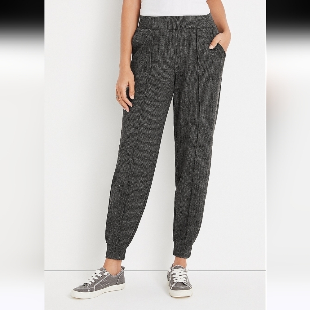 Maurices Herringbone Ponte Knit Jogger
